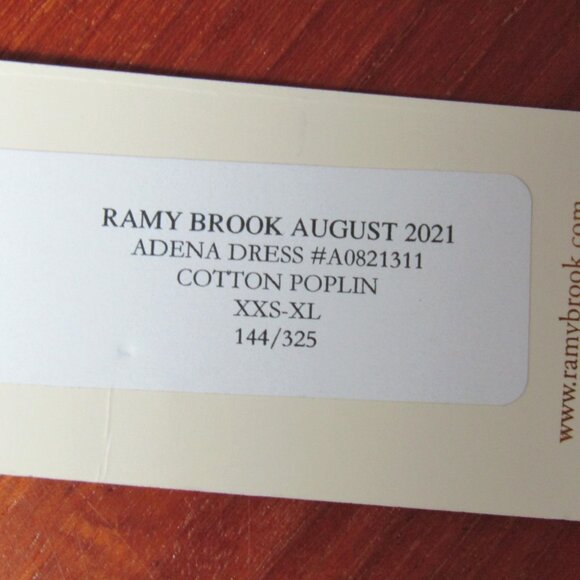 Ramy Brook Blue Adena Mini Dress Womens Size S Cotton Poplin Sample New FLAW - Picture 11 of 14